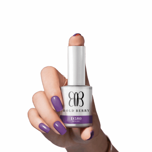 Bold Berry - D580 - Mosaic - 15 ml - Soak Off Gel Nail Polish