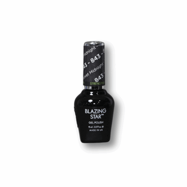 BlazingStar - 843 - Velvet Midnight - 15 ml - Soak Off Gel Nail Polish